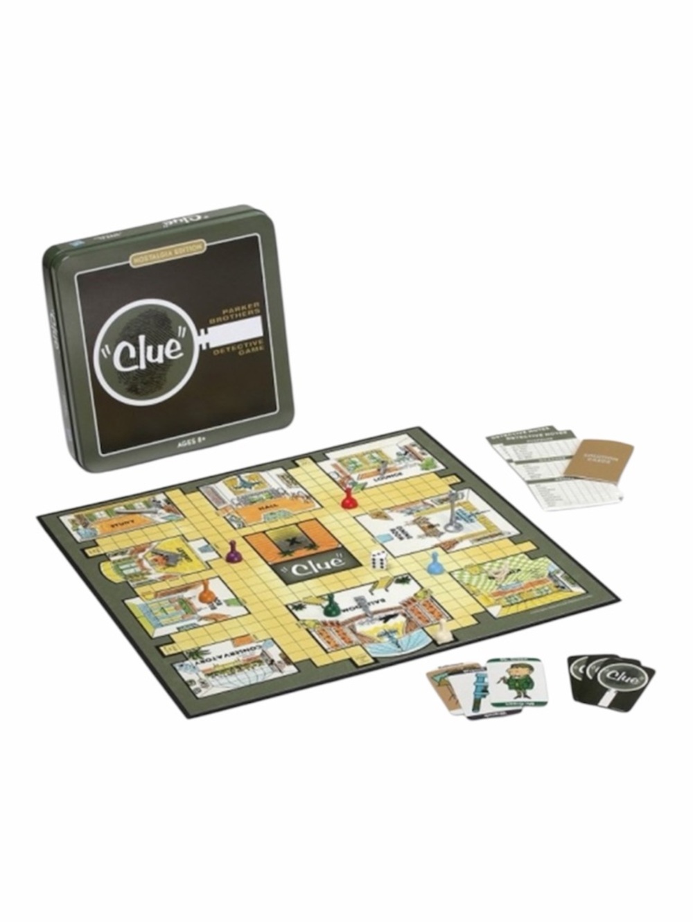 Hasbro Nostalgia Edition Tin Clue Board Game